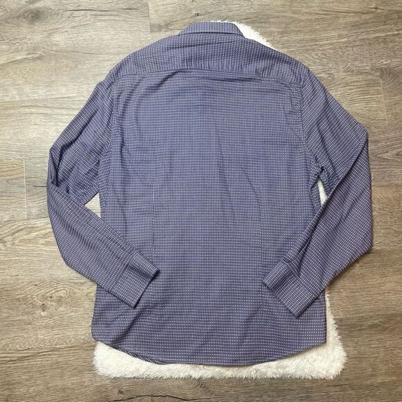 Robert Graham Modern Americana Purple Pattern Long Sleeve Shirt Mens 2XL - Picture 9 of 9